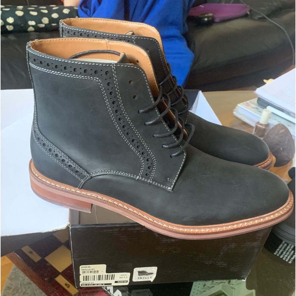Aldo black Trylle  men’s boots size 9